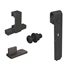 Système coulissant droit fer ROCDESIGN TYPE C porte bois Mantion RD-C-B