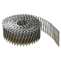 Pointe annelée acier non revêtu Bostitch - en rouleau pour cloueur pneumatique - 2,03 x 45 mm - boîte de 21000