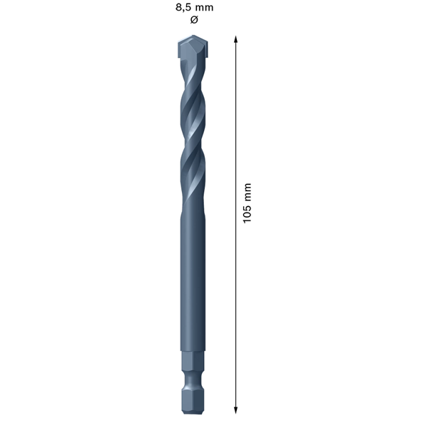 Foret de centrage multi-matériaux Expert Power Change Plus 8.5 mm