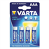 Pile électronique Alcaline LR03  Varta High Energy AAA x4