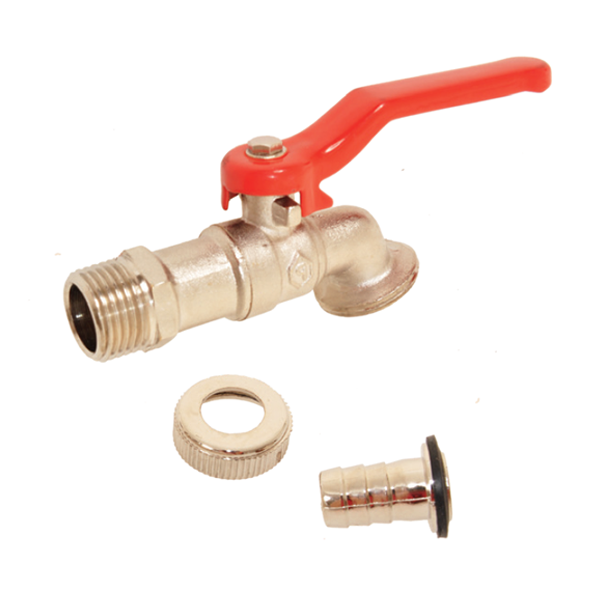Robinet arrosage 20/27 Raccord nez boisseau sphérique 15/21 Laiton