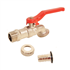 Robinet arrosage 20/27 Raccord nez boisseau sphérique 15/21 Laiton