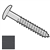 Vis autoforeuse Operal Inox empreinte Torx pour bardage Cedral Click - 4,8 MM x 38 MM - Schiste C18 - Boîte de 100