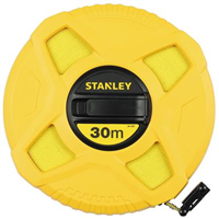 Décamètre mesure longue Stanley ruban 30 mètres en fibre de verre