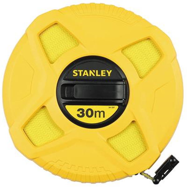 Décamètre mesure longue Stanley ruban 30 mètres en fibre de verre