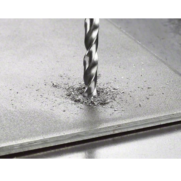 Foret à métaux rectifié Bosch HSS-G DIN 338 diamètre 4 mm longueur 43 mm