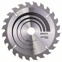 Lame scie circulaire Bosch Optiline Wood bois 235x30 mm 24 dents