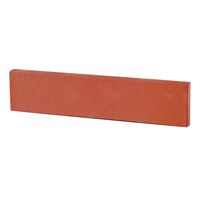 Plaquette parement mural terre cuite sablé Terreal 220x50x14mm Rouge