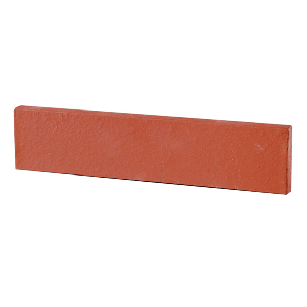 Plaquette parement mural terre cuite sablé Terreal 220x50x14mm Rouge