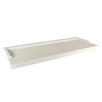 Seuil de porte-fenêtre en béton blanc AR35 - 35 CM x 1,00 M