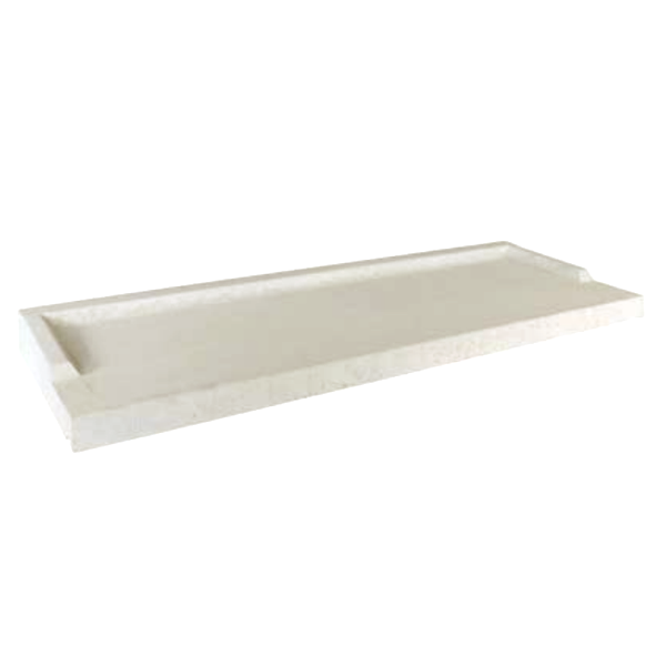 Seuil de porte-fenêtre en béton blanc AR35 - 35 CM x 1,00 M