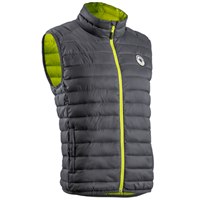 Gilet sans manches matelassé unisexe - Kuma - gris et jaune - XL