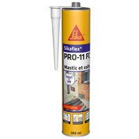 Mastic colle polyuréthane Sikaflex PRO 11FC blanc 300ml : 101400 Sika 7286