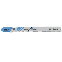 Lame scie sauteuse métal T 118 D Basic for Metal Bosch Jeu 5 lames