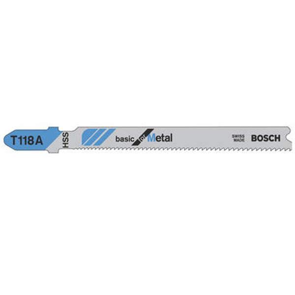 Lame scie sauteuse métal T 118 D Basic for Metal Bosch Jeu 5 lames