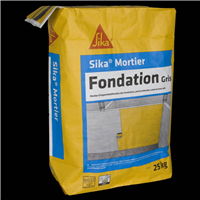Enduit imperméabilisant pour fondations et parois enterrées - Mortier fondation SP Sika - sac de 25 kg