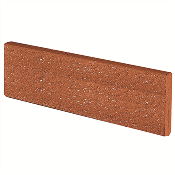 Plaquette de parement sablé Terreal couleur Rouge orangé - 22 CMx5 CM ép.14 MM