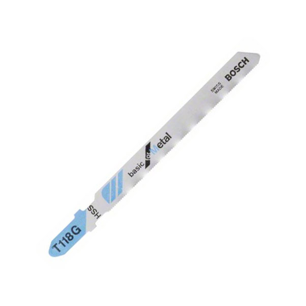 Lame scie sauteuse métal T 118 D Basic for Metal Bosch Jeu 5 lames