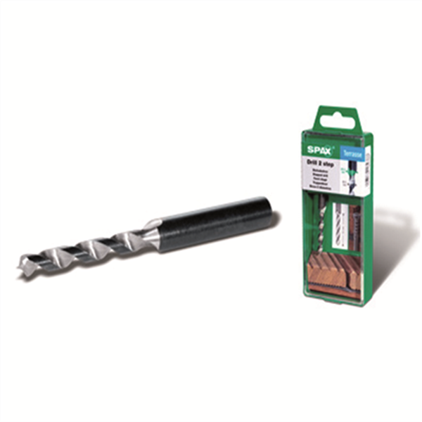 Foret étagé Spax pour le pré-perçage de lame de terrase bois - 2 niveaux de perçage 4.1 et 6.5 mm 5009409873005