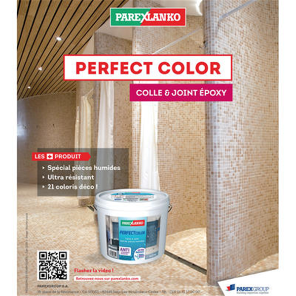 Colle et joint à carrelage Perfect Color Parexlanko - Blanc - 5 KG