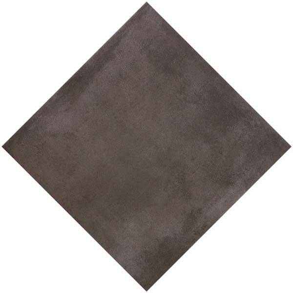 Carrelage intérieur effet terre cuite en grès cérame émaillé - BESSAC - 45 CM x 45 CM - ép. 9,2 MM - Anthracita