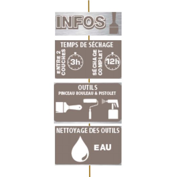 Lasure bois extérieur V33 Résine haute protection Chêne clair satin 5L