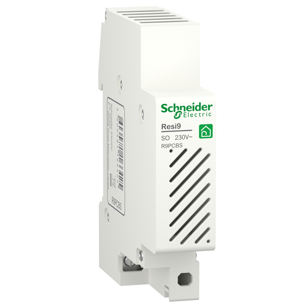 Sonnerie modulaire Schneider Resi9 - 230 VCA - 80 dB - blanc