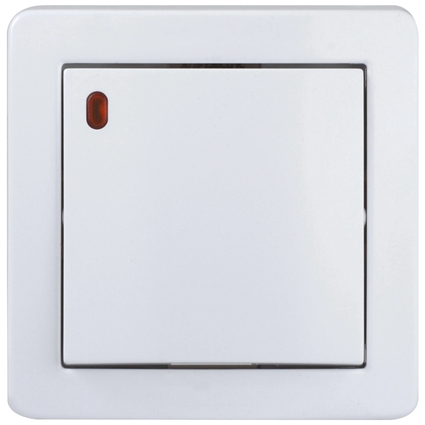 Poussoir lumineux en saillie Schneider Alréa - blanc - 10 A 250 V CA