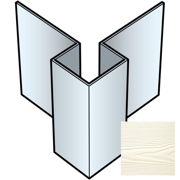 Profil d'angle extérieur symétrique pour bardage Cedral Lap