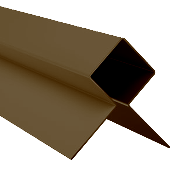 Profilé d'angle extérieur MetalTrim bardage Hardie Plank - Marron noisette - 3 M