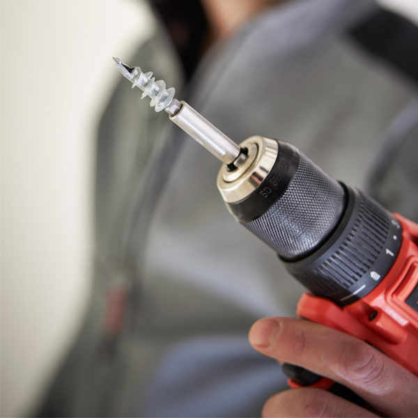 Cheville autoforeuse zamak pour plâtre Spit Driva TP12 avec vis plate