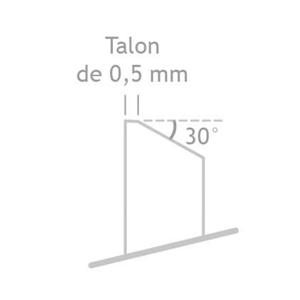 Enclume couvreur-ardoisier taille à gauche acier forgé Jouanel 400 mm