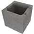 Bloc poteau pilier en béton brut Obra -  26 CM x 26 CM x 25 CM