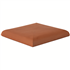 Chapeau de pilier plat Terreal CP11 terre cuite Rouge - 36 x 36 cm