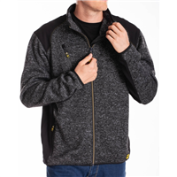 Sweat zippé Rica Lewis Richie -100 % polyester - gris et noir - taille L