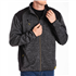 Sweat zippé Rica Lewis Richie -100 % polyester - gris et noir - taille L
