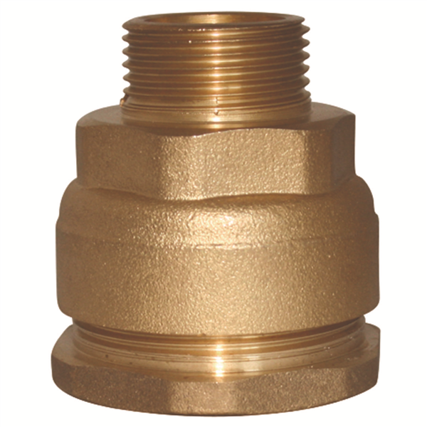Raccord mâle droit pour tuyau polyéthylène - M26 / 34 - Diamètre 32 mm - Laiton Noyon-et-Thiebault 1726 3226 L1