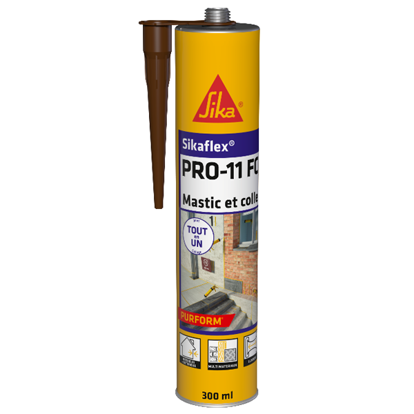 Mastic colle Sikaflex Pro 11 FC Marron 300 ml -