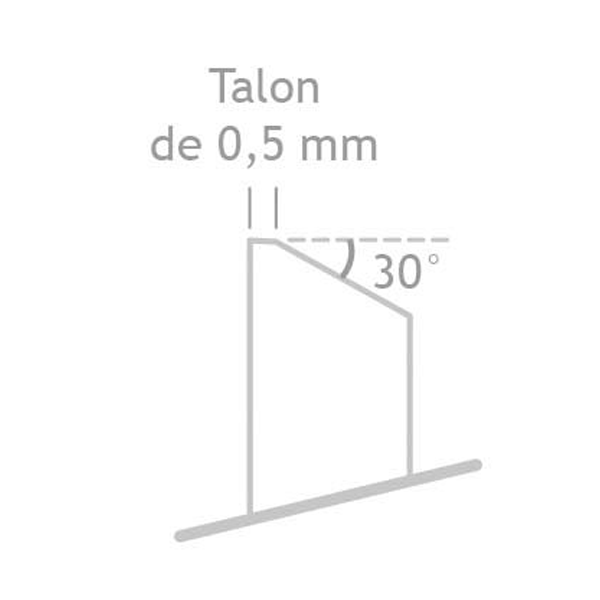 Enclume couvreur-ardoisier taille à droite acier forgé Jouanel 400 mm