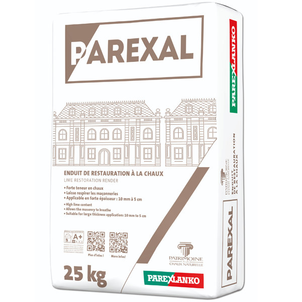 Enduit de restauration à la chaux PAREXAL Parexlanko
