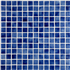 Mosaïque en émaux de verre lisse  - 2,5 x 2,5 cm - trame 31,2 x 49,5 cm