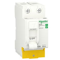 Interrupteur différentiel Schneider Resi9 - type AC - 2P - 63A - 30 mA