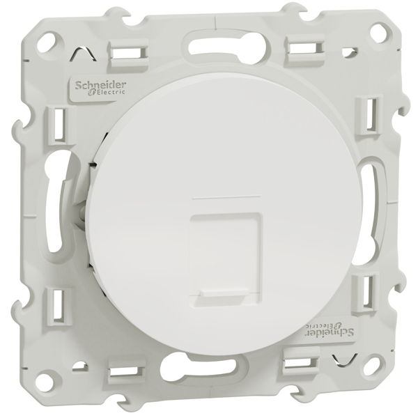 Prise RJ45 Schneider Odace - grade 3 - catégorie 6 - UTP - blanc