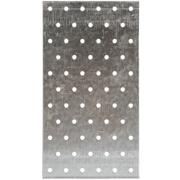 Plaque perforée en acier galvanisé NP  - 100 x 240 x 2 mm