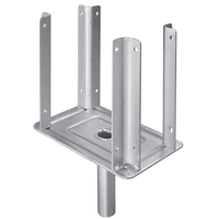 Fourche double pour étai Altrad en acier zingué - Ø 32 mm - 160 x 80 mm