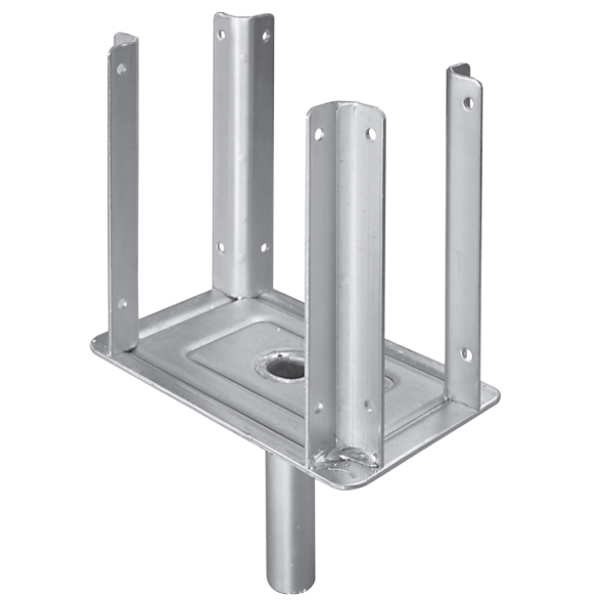 Fourche double pour étai Altrad en acier zingué - Ø 32 mm - 160 x 80 mm