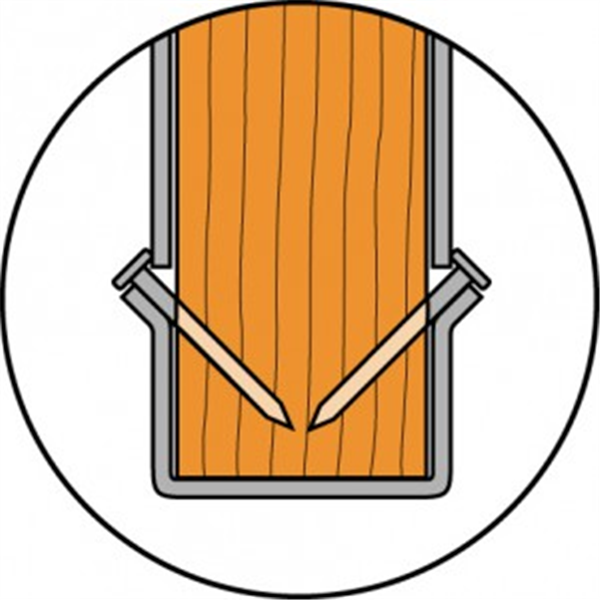 Pointe annelée électrozinguée CNA 4 x 35 mm Simpson Strong-Tie CNA4,0X35