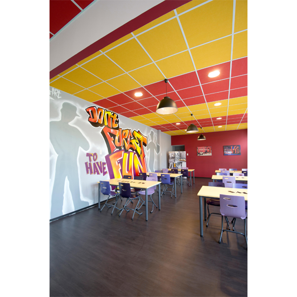 Dalle de faux plafond acoustique Color-all - Rockfon