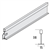 Dim. 38x15 mm - Long. 1,20 ml - Blanc