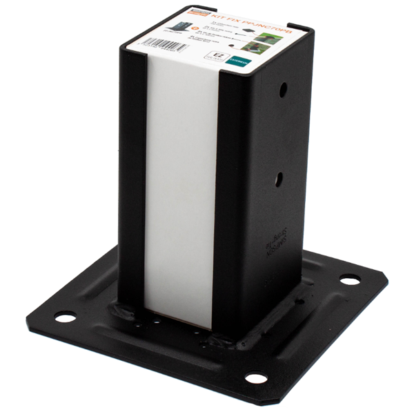 Pied de poteau carré Simpson PPJNC90PB pour poteau de 90 x 90 mm